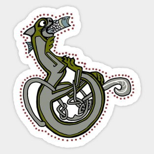 Celtic Cat Letter B Sticker